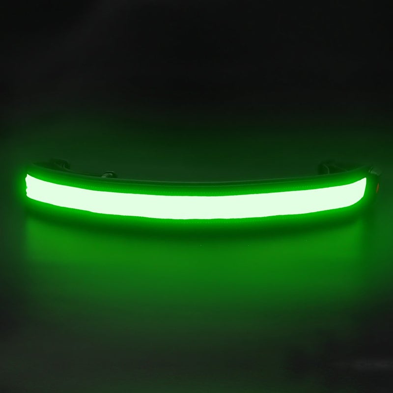 BSEEN LED Running Belt - Rechargeable Reflective Gear Glowing Light Up Waistband Safety Lights for Runners, Joggers, Walkers, Pet Owners, Cyclists (Green) (Green) - Image 4